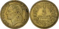 World Coins - Coin, France, Lavrillier, 5 Francs, 1945, , Aluminum-Bronze, KM:888a.2