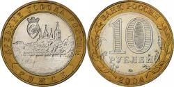 World Coins - Russia, 10 Roubles, 2004, Moscow, Bi-Metallic, , KM:824