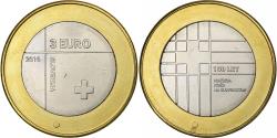 World Coins - Slovenia, 3 Euro, 2016, Bi-Metallic,