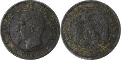 World Coins - France, Napoleon III, Centime, 1854, Marseille, Silver,