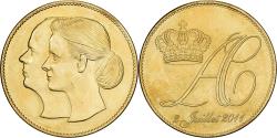 World Coins - Monaco, Medal, Royal wedding, Albert and Charlène, 2011, Brass,