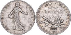 World Coins - Coin, France, Semeuse, 50 Centimes, 1913, Paris, , Silver, KM:854