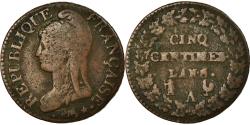 World Coins - Coin, France, Dupré, 5 Centimes, AN 8/5, Paris, , Bronze, KM:640.1