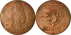 World Coins - France, Medal, Compagnie des Messageries Maritimes, Shipping, 1951, Lavrillier