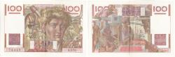 World Coins - Banknote, France, 100 Francs, 100 F 1945-1954 ''Jeune Paysan'', 1950