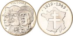 World Coins - France, Medal, Victoire de 1945, Copper-nickel, Jimenez,