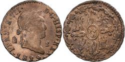 World Coins - Spain, Ferdinand VII, 2 Maravedis, 1829, Segovia, Copper,