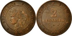 World Coins - Coin, France, Cérès, 2 Centimes, 1891, Paris, , Bronze, KM:827.1