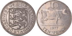 World Coins - Coin, Guernsey, Elizabeth II, 10 Pence, 1977, Heaton, , Copper-nickel