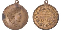 World Coins - France, Medal, Grand Concours de Musique, Laval, 1877, , Copper
