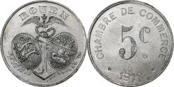 World Coins - Coin, France, Chambre de Commerce, Rouen, 5 Centimes, 1918, , Aluminium