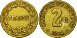World Coins - Coin, France, France Libre, 2 Francs, 1944, Philadelphia, , Brass