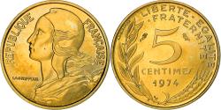World Coins - Coin, France, Marianne, 5 Centimes, 1974, Paris, , Aluminum-Bronze