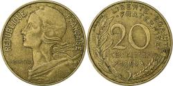 World Coins - France, 20 Centimes, Marianne, 1967, Paris, Aluminum-Bronze,