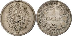 World Coins - GERMANY - EMPIRE, Wilhelm I, Mark, 1878, Hambourg, Silver, , KM:7