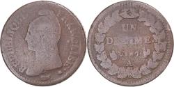 World Coins - Coin, France, Dupré, Decime, AN 7, Paris, , Copper, Gadoury:187