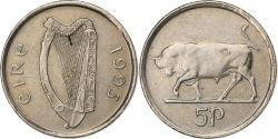 World Coins - IRELAND REPUBLIC, 5 Pence, 1993, Copper-nickel, , KM:28