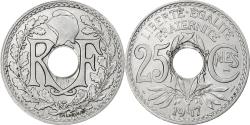 World Coins - France, 25 Centimes, Lindauer, 1917, Paris, Souligné, Nickel,