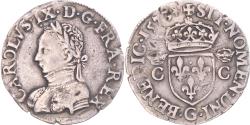 World Coins - Coin, France, Charles IX, Demi Teston, 1573, Poitiers, , Silver