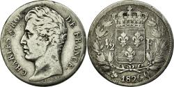 World Coins - Coin, France, Charles X, 1/2 Franc, 1826, Perpignan, , Silver