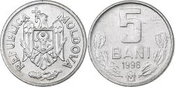 World Coins - Moldova, 5 Bani, 1996, Aluminum,