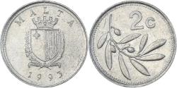 World Coins - Coin, Malta, 2 Cents, 1993