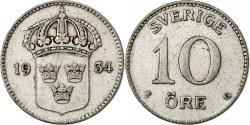 World Coins - Sweden, Gustaf V, 10 Öre, 1934, Silver, , KM:780