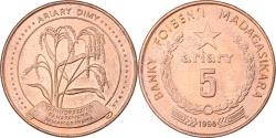 World Coins - Madagascar, 5 Ariary, 1996, Copper Plated Steel, , KM:23
