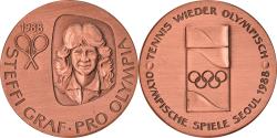 World Coins - France, Medal, Steffi Graf, Tennis, Jeux Olympiques de Séoul, 1988,