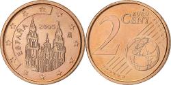 World Coins - Spain, 2 Euro Cent, 2005, Madrid, Copper Plated Steel,