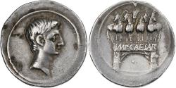 Ancient Coins - Octavian, Denarius, 29-27 BC, Uncertain mint in Italy, Silver,