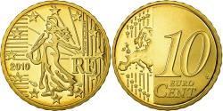 World Coins - France, 10 Euro Cent, 2010, BE, , Brass, KM:1410
