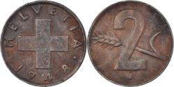 World Coins - Coin, Switzerland, 2 Rappen, 1948