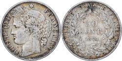 World Coins - France, 50 Centimes, Cérès, 1874, Paris, Silver, , Gadoury:419a