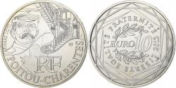 World Coins - France, 10 Euro, Poitou-Charentes, 2012, Paris, Silver,
