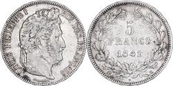 World Coins - Coin, France, Louis-Philippe, 5 Francs, 1841, Bordeaux, , Silver