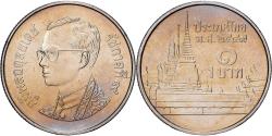 World Coins - Thailand, 1 Baht, 2006, monnaie de finlande, Nickel,