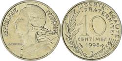 World Coins - France, Marianne, 10 Centimes, 1998, Paris, , Aluminum-Bronze, KM:929