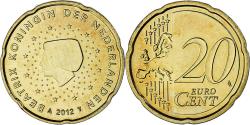 World Coins - Netherlands, 20 Euro Cent, 2012, Utrecht, BU, , Brass, KM:269