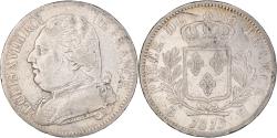 World Coins - Coin, France, Louis XVIII, 5 Francs, 1815, La Rochelle, Very rare,