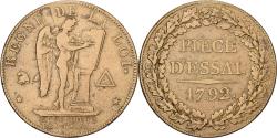 World Coins - France, Module de 1 Sol, Génie, 1792, Paris, Pattern, Copper,