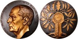 World Coins - France, Medal, François Mitterrand, History, 1989, Scarpa, , Bronze