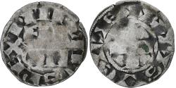 World Coins - France, Philippe II Auguste, Denier Parisis, 1180-1223, Paris, Billon