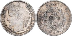 World Coins - France, 20 Centimes, Cérès, 1850, Paris, Silver, , Gadoury:303