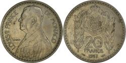 World Coins - Coin, Monaco, Louis II, 20 Francs, Vingt, 1947, , Copper-nickel