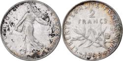 World Coins - France, 2 Francs, Semeuse, 1909, Paris, Silver, , Gadoury:532, KM:845.1