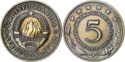 World Coins - Yugoslavia, 5 Dinara, 1971, Copper-Nickel-Zinc, , KM:58