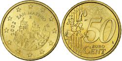 World Coins - San Marino, 50 Centimes, 2002, Rome, Nordic gold,