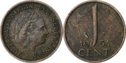World Coins - Netherlands, Juliana, Cent, 1954, Utrecht, Bronze, , KM:180
