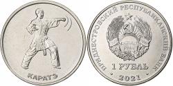 World Coins - Transnistria, Rouble, Karate, 2021, Nickel plated steel,